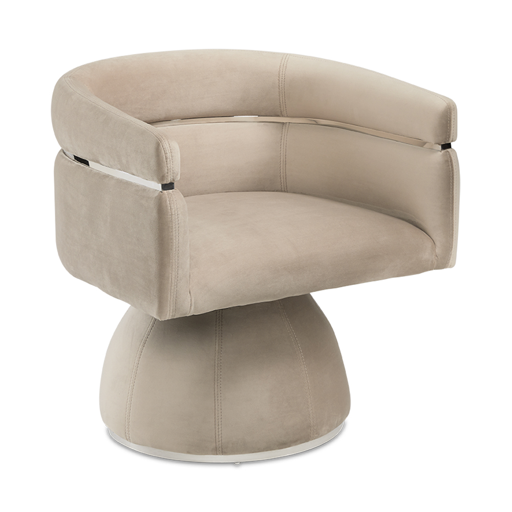 Obi Chair - Cream Velvet